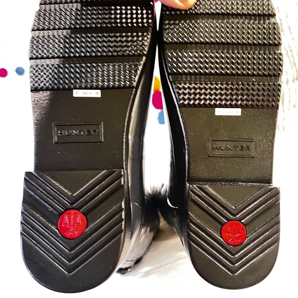 Hunter Boots Brand New in Box. Dark light powder blue.  Quilted Boots. Size 9. - Picture 6 of 6